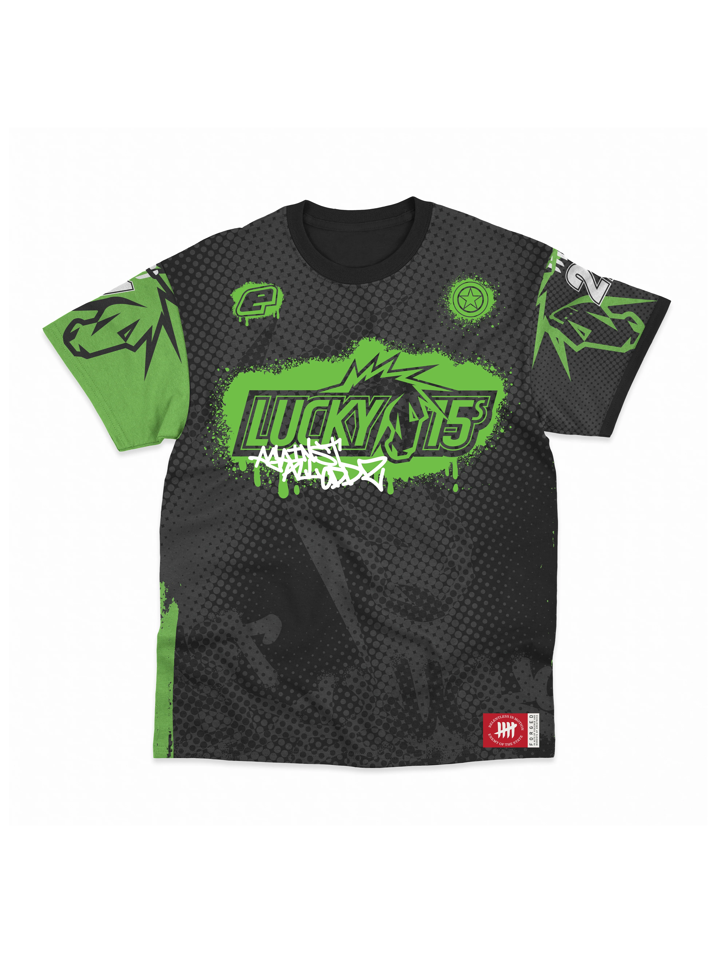 Lucky 15 x Enemy Jersey - Tech Tee (Black)
