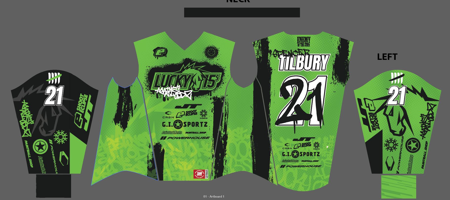 Lucky 15 x Enemy Jersey - Green