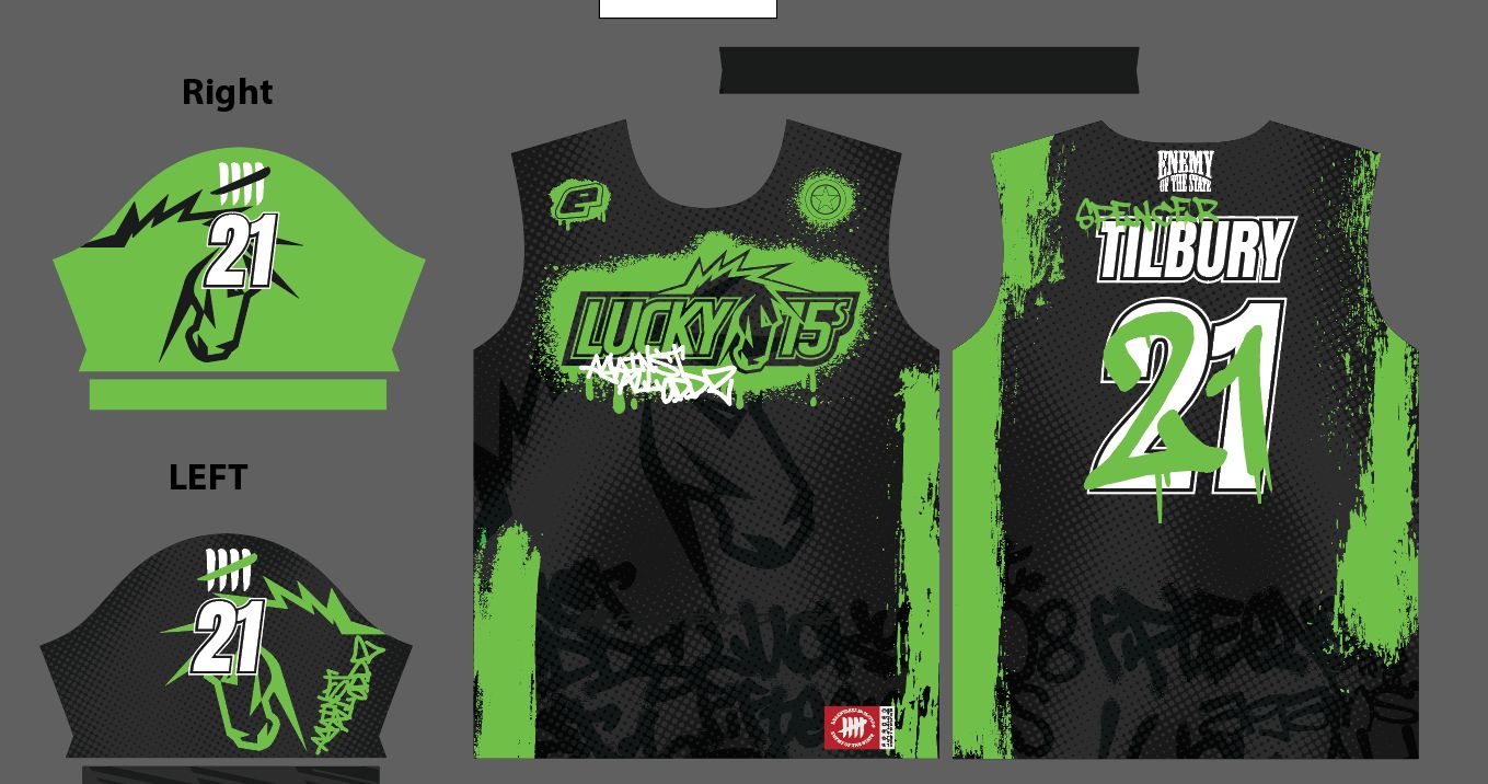 Lucky 15 x Enemy Jersey - Tech Tee (Black)